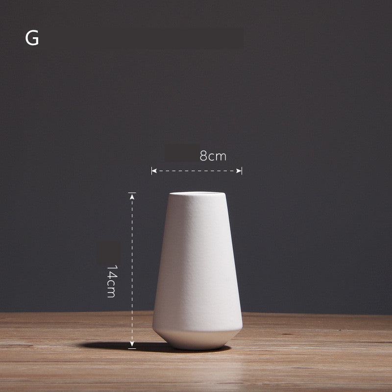 Simple Living Room Home Decoration Creative Black And White Ceramic Vase